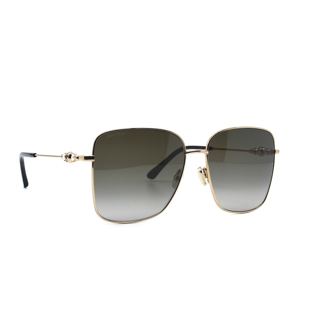JIMMY CHOO HESTER/S 06J GOLD GREY GRADIENT AUTHENTIC SUNGLASSES - Picture 2 of 13